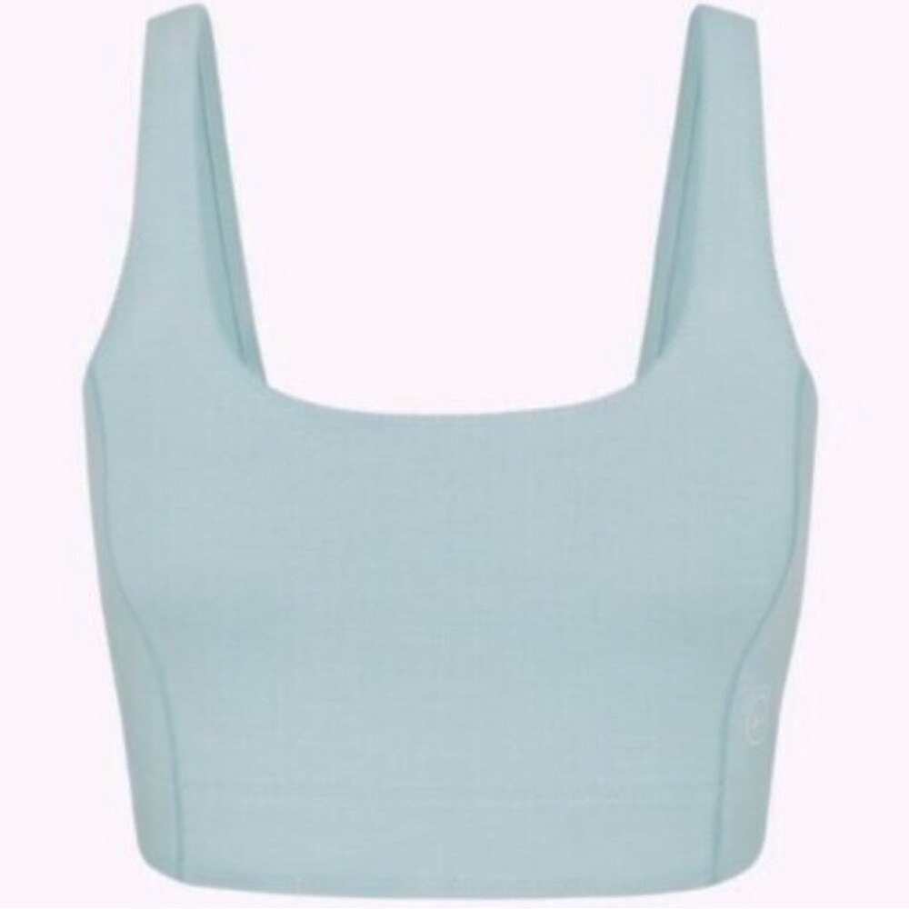 🆕 Allbirds Natural Flow Crop Tank Bralette Top Green Hush Size Large